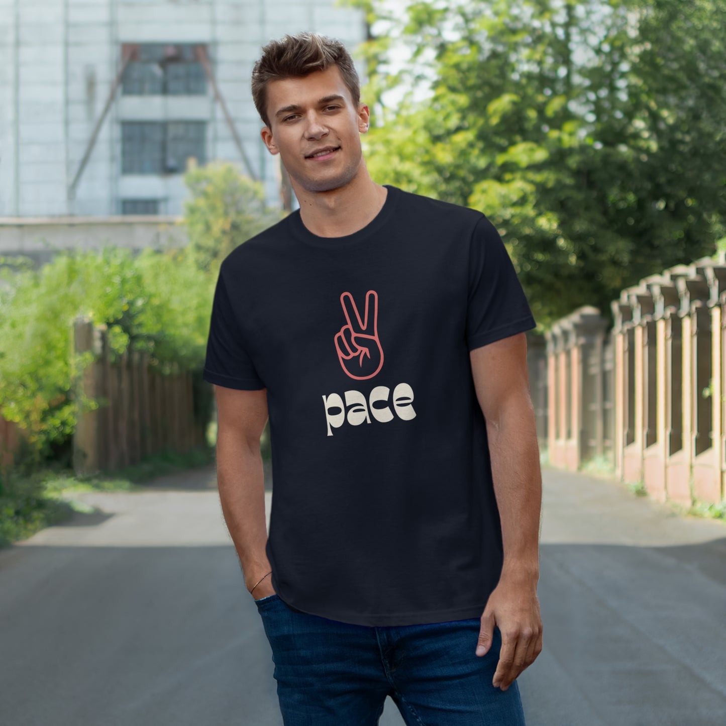 Uniseks T-Shirt - 'Pace'