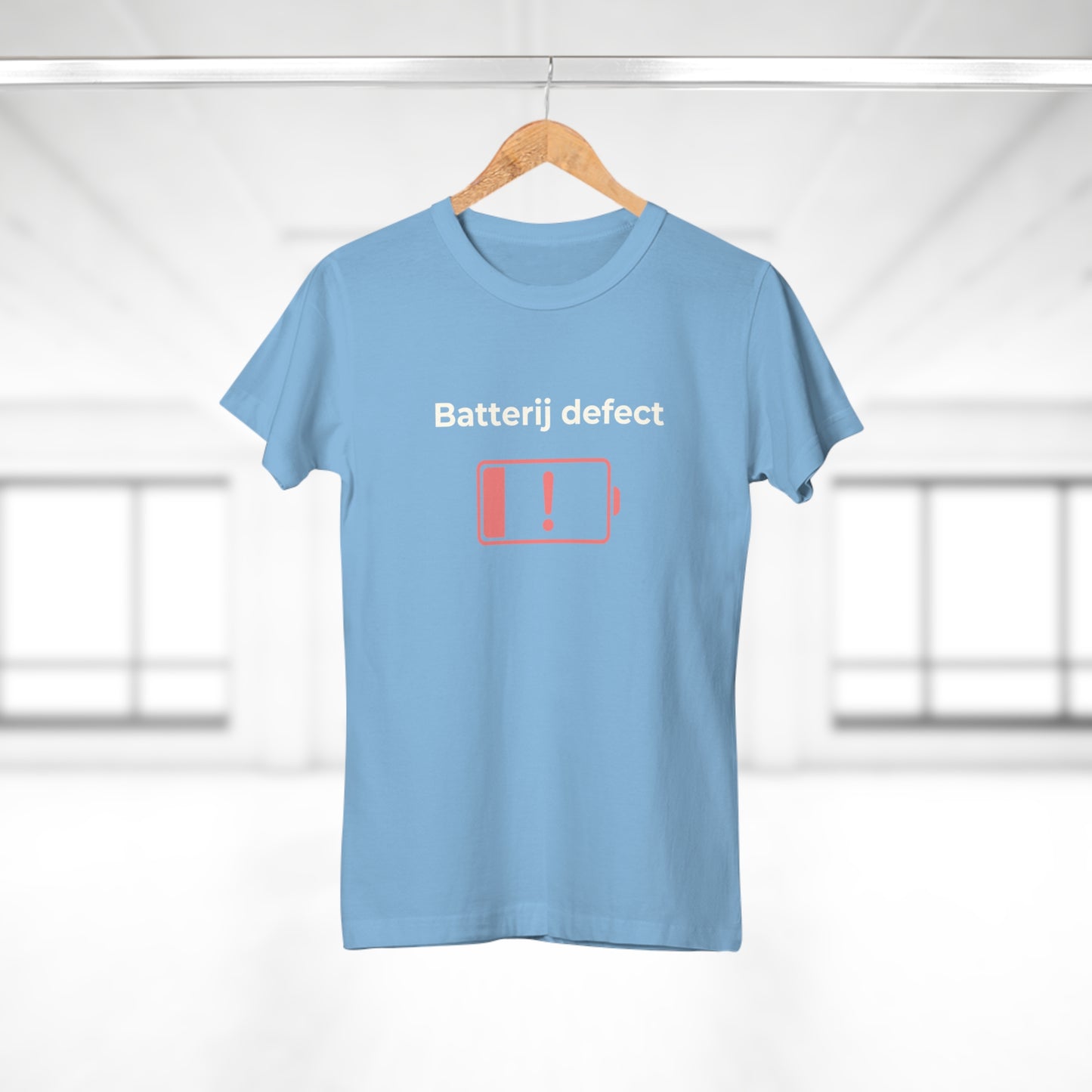 Dames T-shirt - Batterij defect