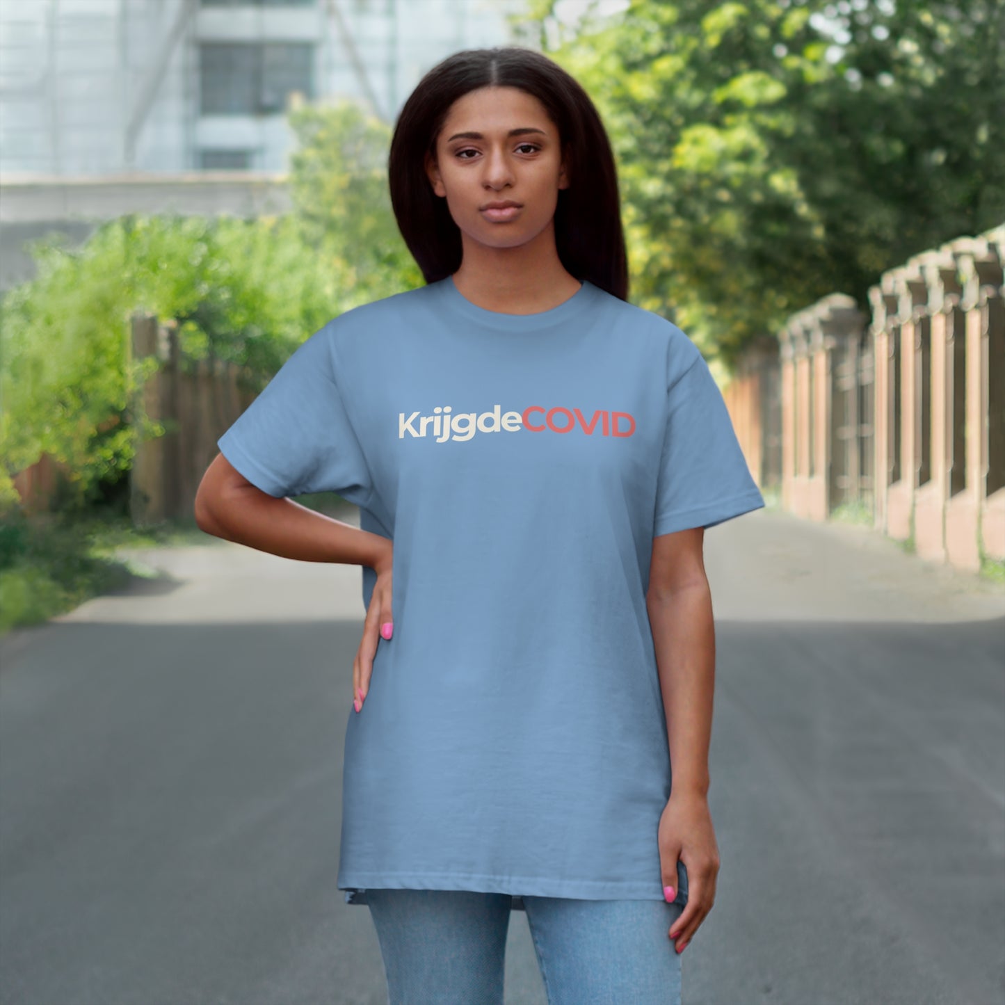 Uniseks T-Shirt - 'KrijgdeCOVID'