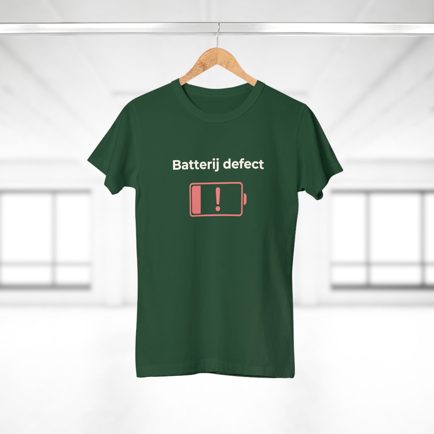 Dames T-shirt - Batterij defect
