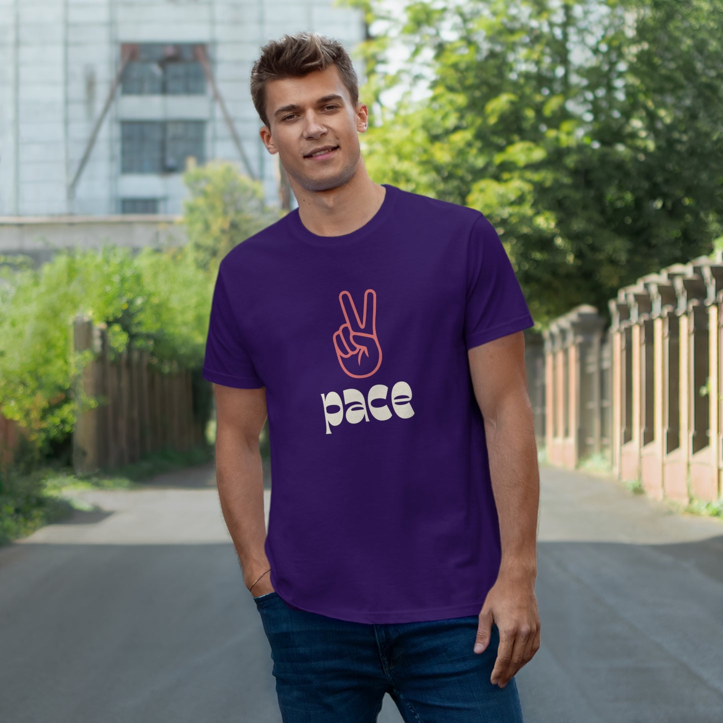 Uniseks T-Shirt - 'Pace'
