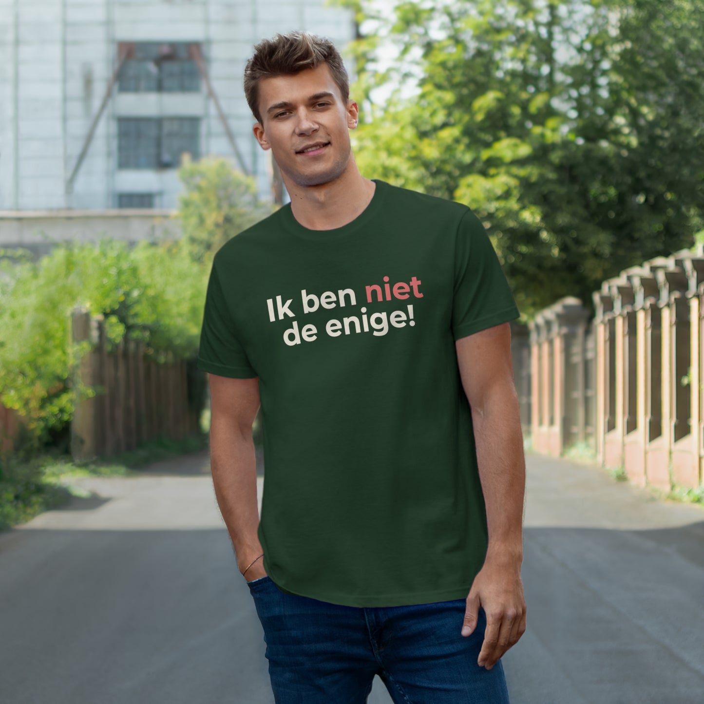 Uniseks T-Shirt - 'Ik ben niet de enige'