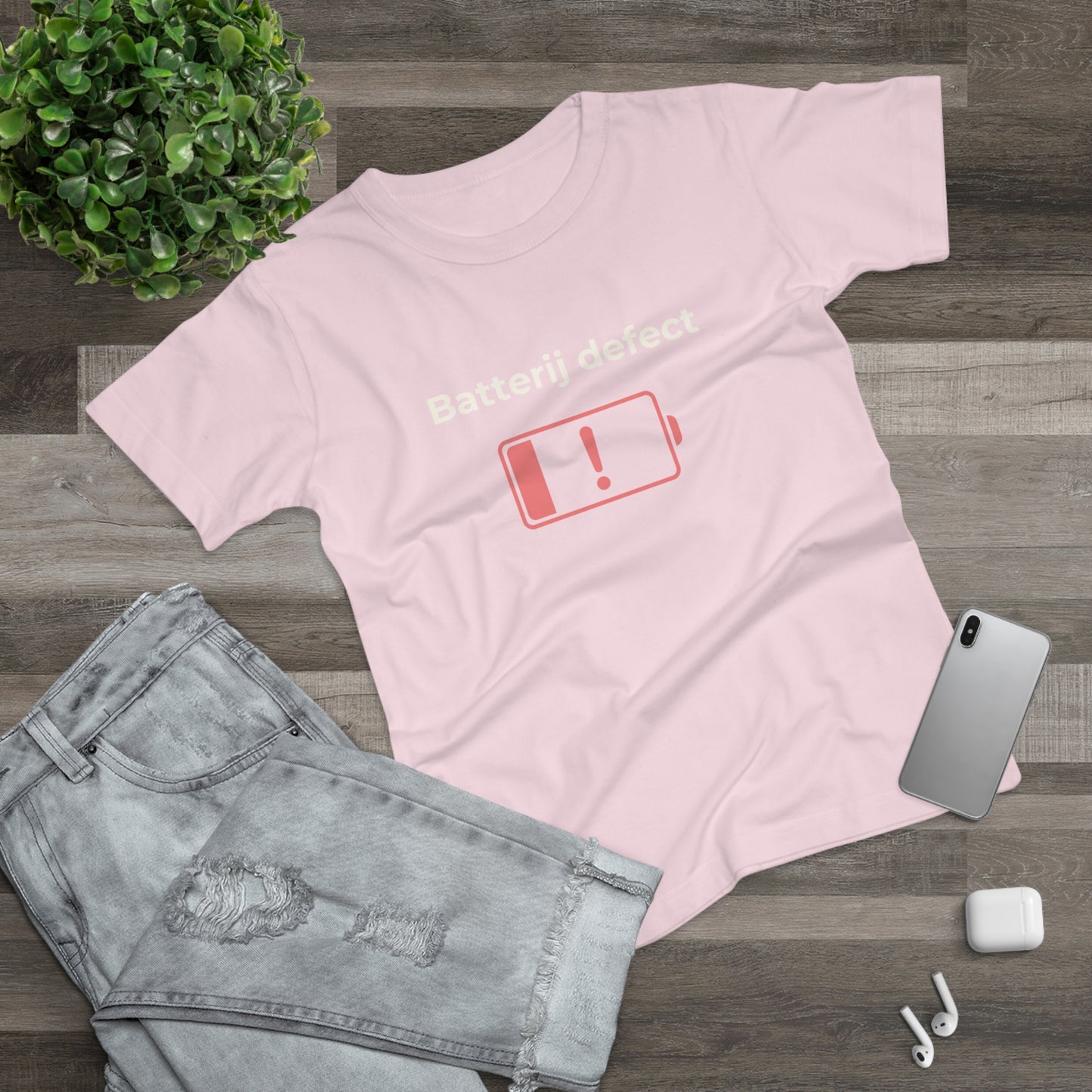 Dames T-shirt - Batterij defect