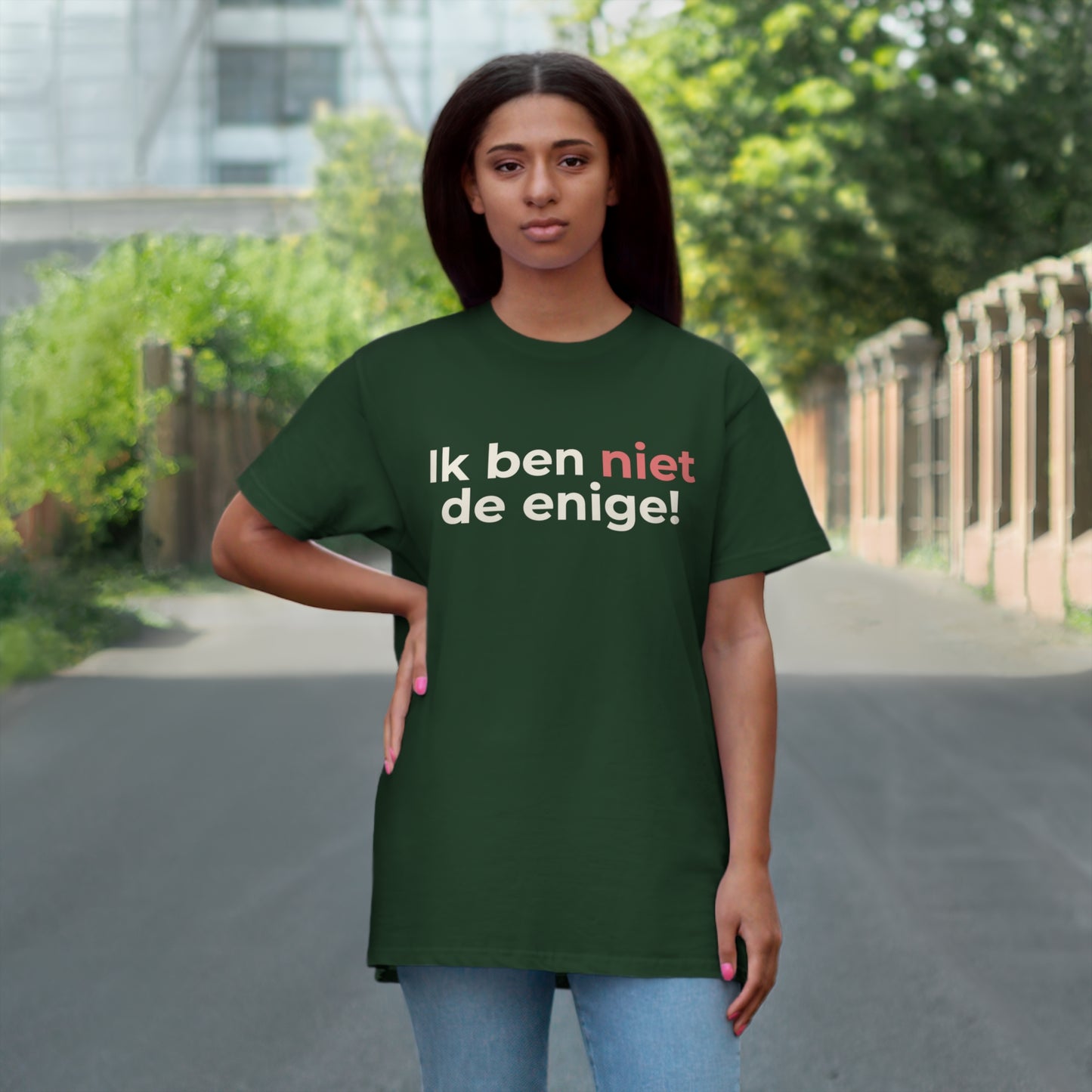 Uniseks T-Shirt - 'Ik ben niet de enige'
